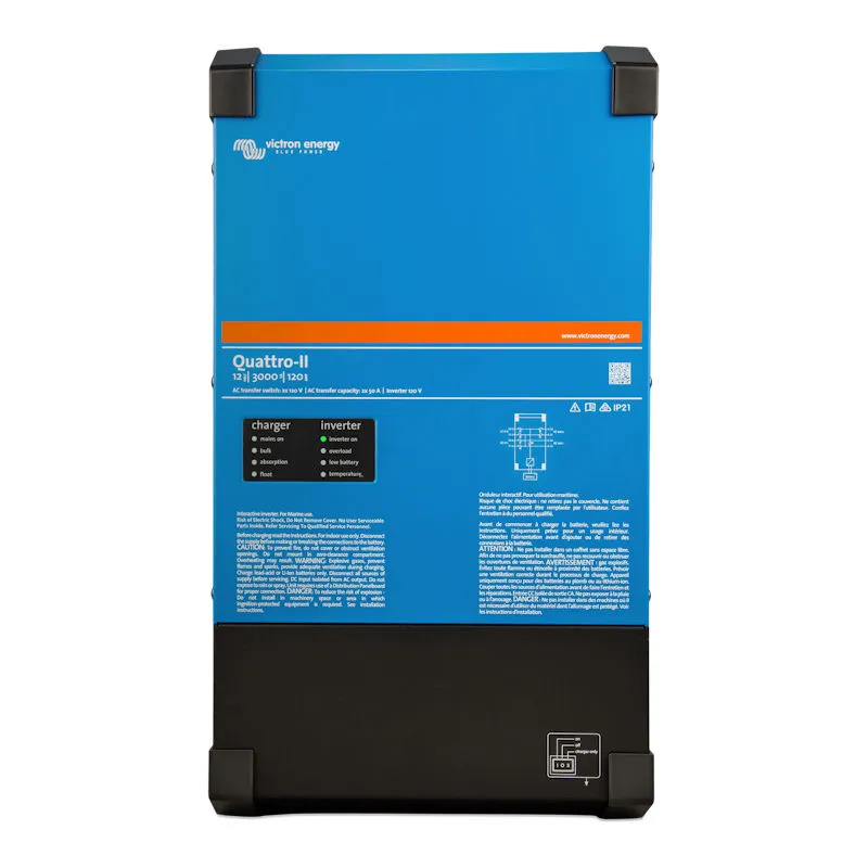 [QUA242305130] Victron Quattro-II 24/3000/70-50/50 2x120V
